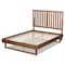 Baxton Studio Marin Modern and Contemporary Walnut Brown Finished Wood King Size Platform Bed 184-11137-9412-Zoro - alternate 9